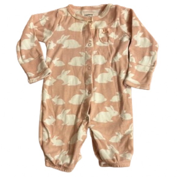 ⚫️ Carters Bunny Rabbit Print Newborn - Picture 2 of 2